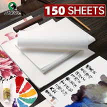 150 Blatt Marie's Xuan-Reis, Sheng (roh), Xuan-Papier für chinesische Kalligraphie, Schreiben, Sumi-Verdickung für Studentenhandwerk