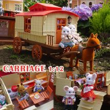Forest Family Playhouse Carriage Luxury Villa Girl Simulation Playhouse Sweet Family Toy Wing Room Birthday Gift