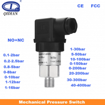 Pressostato meccanico da 0,2-2,5 bar 0-10bar 40-400bar NO + NC Pompa acqua Aria Controllo pressione olio 20-200bar G1/4 Idraulico 10bar