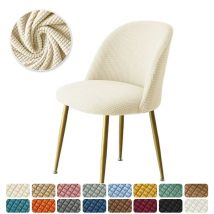 1PC Polar Fleece Duckbill Copertura Della Sedia Elastico Piccolo Sgabello Fodere Singola Schienale Basso Sedie Da Pranzo Coprisedile Complementi Arredo Casa