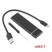 Obudowa dysku twardego M.2 ze stopu aluminium Obudowa dysku twardego B-KEY Zewnętrzna obudowa dysku twardego Interfejs USB C Obsługa protokołu SATA i NVME