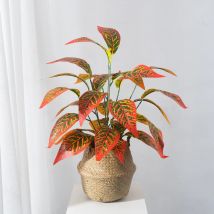 75 cm 26 Blätter Große Künstliche Pflanzen Tropischer Baum Gefälschter Magnolienzweig Kunststoff Palmblatt Falsche Monstera Für Hausgarten Dekor