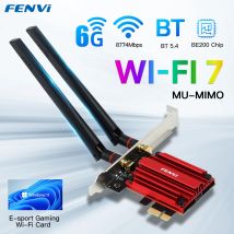 FENVI WiFi 7 BE200 adattatore WiFi PCIE per Bluetooth 5.4 Tri-Band 2.4G/5G/6GHz 8774Mbps BE200NGW adattatore di rete Wireless Win10/11