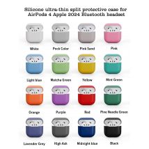 Suitable for Airpods 4 Silicone Ultra Thin Split Apple Earphone Case Wireless Bluetooth Earphone Case Airpods4 ase