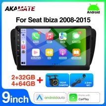 9 zoll Auto Radio für Seat Ibiza MK4 6J 2008-2015 CarPlay Android Auto Multimedia Player GPS Bluetooth WIFI 2Din Auto Kopf Einheit