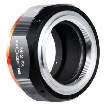 Adattatore per Obiettivi K&F CONCEPT M42-Fuji X PRO per Obiettivi M42 Filettati per Fotocamere Mirrorless con Attacco FX, Design con Vernice Opaca