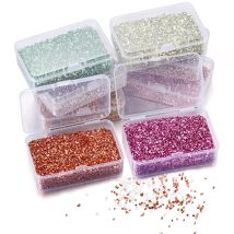 80 g/scatola Colore Irregolare Resina di Riempimento Pietre di Vetro Tritato Per Il FAI DA TE Stampo In Resina Epossidica Creazione di Gioielli di Cristallo Unghie artistiche decorazione