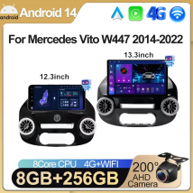 Android 12.3 pollici per Mercedes Vito W447 2014-2022 autoradio lettore video multimediale radio GPS 5G navigazione CarPlay WIFI GPS BT