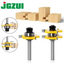 2 Stück 6/8/12 mm 1/4 Zoll 1/2 Zoll Schaft hochwertige Zungen- und Nutverbindungsbaugruppe Fräser-Set 3/4 Zoll Lager Holzschneidewerkzeug – RCT