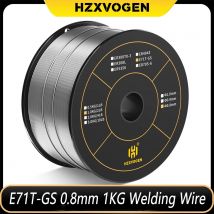 HZXVOGEN 0.8mm 1KG Filo di Saldatura 1 Rotolo E71T-GS Filo Interdentale Flusso Senza Gas Saldatrice MIG Accessori per Saldatura di Metallo DlY