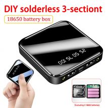 Type-C 3*18650 Battery Holder Power Bank Battery Box Mobile Phone Charger DIY Shell Case Charging Storage Case For SmartPhones