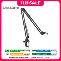 FIFINE Microphone Arm Boom,Adjustable Suspension Boom with Heavy Duty Clamp,Scissor Mic Stand for Recording,Gaming,K688 K658-CS1