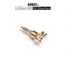DD ddHiFi DJ35AG (2024) Adattatore jack per cuffie bilanciato da 2,5 mm femmina a 3,5 mm maschio, convertitore audio per auricolari / DAP