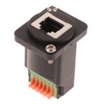 RJ12 6P6C To Solderless Terminal Block Adapter D-type RJ12 Female To Spring Terminal Block Adapter Terminal Block PCM-0488