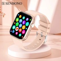 SENBONO Smart Watch Männer Frauen Bluetooth Anruf Sport Uhr AI Stimme Herzfrequenz Blutdruck Smartwatch Männer Frauen für IOS Android