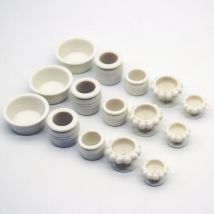 5Pcs Dollhouse Mini Flowerpot Model For Doll House Decoration Miniature Accessories Simulation Furniture Flower Pot