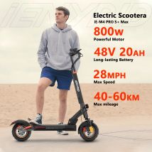 Scooter elettrico iE-M4 PRO S+ Max per adulti 800W 48V20Ah Sistema frenante doppio E-Scooter Pneumatici pneumatici fuoristrada da 10 "EScooter