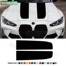 Auto Motor Abdeckung Aufkleber Haube Motorhaube Streifen Aufkleber Für BMW M3 G80 CS 2021 G81 Touring 2022 2023 2024 M leistung Zubehör