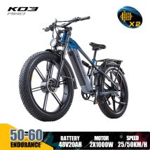 KIMDYMA K03 26" Elektrofahrrad - 48V20AH, 4,0" Fat Tire Fahrrad, 55KM/H, hydraulische Bremse, Dual Shock Ebike Elektro-Motorräder