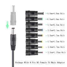 USB-Power-Boost-Leitung 5 V auf DC9 V/12 V Boost-Konverter-Leitung mit 8 DC-Kopf, multifunktionale Konvertierungsleitung