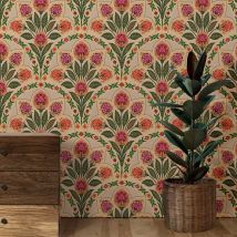 Vintage-Blumenkunst-Tapete zum Abziehen und Aufkleben, dekoratives Wandaufkleberpapier für Raumdekoration, selbstklebendes oder traditionelles Papier