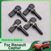 Per Renault Captur Clio IV Kangoo II Lodgy Logan TPMS Sistema di monitoraggio della pressione dei pneumatici 4 pezzi 407001628 Sensore pneumatici R 433 MHz