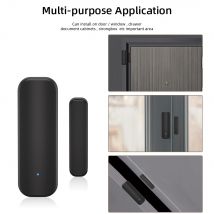 Sensore per porte e finestre WiFi o ZigBee Smart Home Rilevatori di porte aperte e chiuse senza fili APP Allarme remoto Casa