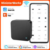 Telecomando WiFi IR Tuya per condizionatore d'aria TV Smart Home Blaster a infrarossi universale per telecomando Alexa Google Home