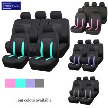 AUTO PLUS Funda Universal de malla para asiento de coche, accesorios de Voiture, Interior, Unisex, se adapta a la mayoría de coches, SUV, furgoneta, con cremallera, Airbag, Compatible