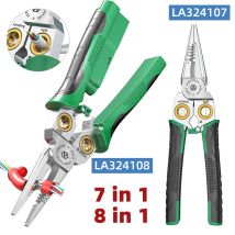 LAOA 8-in-1 Edelstahl Multifunktionale Abisolierzange LA 324107   LA 324108   Elektrische Messung und Elektriker