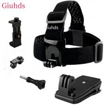 Kopf-Rucksack-Halterungspaket für iPhone Xiaomi Samsung Telefon GoPro Hero Black, Session, Hero 4 3+ DJI Osmo Action-Kamera