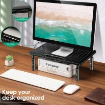 Adjustable Desk Monitor Rack Holder PC Screen Stand Desktop Computer Display Stand For Office Working Computer Monitor Heighteni