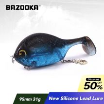 Bazooka Angel köder weiche Köder Silikon Shad Shiner Spinner Swimbait Wobbler Jigging Wurm Löffel Bass Karpfen Hecht Blei Haken Eis