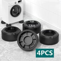 4 Stück Waschmaschinen-Fußpolster für Anti-Vibration, Anti-Gehen, geräuschreduzierende, rutschfeste Anti-Vibrations-Fußpolster für Waschmaschinen
