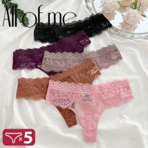 5 Teile/satz Frauen Sexy Höschen Transparent G-string Sexy Frau Unterwäsche Mädchen Spitze Dessous Weibliche Bikini Dame Tanga Dessous