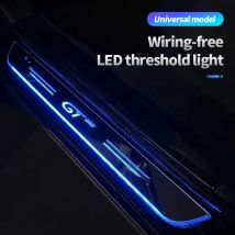 Acryl USB Power Moving LED Willkommen Pedal Auto Scuff Platte Pedal Türschwelle Weg Licht für Kia GT- Auto Zubehör