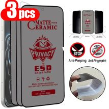 1-3PCS Protezione Dello Schermo Privacy In Ceramica Opaca Per Samsung A17 5G A16 A15 S25 Ultra S24 S23 Plus S22 S21 FE A14 A13 A07 A06 A05
