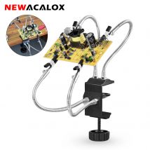 NEWACALOX supporto per stazione di saldatura morsetto da scrivania PCB Clip a coccodrillo Multi saldatura strumento di terza mano per la riparazione della saldatura