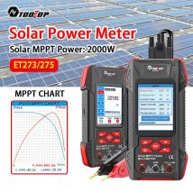 Tester mocy solarnych TOOLTOP 2000W MPPT, 3,2 cala, 2KV, 60000 odczytów, multimetr, miernik mocy fotowoltaicznej, test Pmax Voc Isc