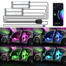 Universal Neon Auto Umgebungs Licht RGB LED Fuß Streifen mit APP Steuerung off Road 4x4 SUV Innen Atmosphäre licht Auto Dekorative