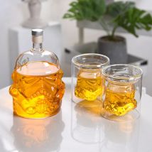 Szklana karafka do whisky przezroczysta kreatywna kolba karafka do wina Scotch Bourbon wódka Star War pakiet prezentowy dla mężczyzn