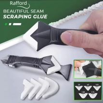 Raschietto in silicone Seccatoio Colla per rimozione Coltello Angolo di calafataggio Spatola per crepe di bellezza Strumento Raschietto per malta Kit 5in1 Casa multifunzionale