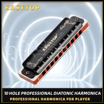 East Top neue T008K Blues diatonische Mundharmonika, professionelle Mundharmonika, Mundharmonika, für Anfänger, Spieler, Geschenke