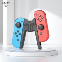 Staffa per impugnatura di ricarica portatile Aolion per Nintendo Switch/OLED per dock di ricarica per controller Joy-con per accessori di gioco Switch
