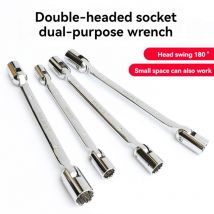8-23mm metrischer Doppel end rohr muffens chl üssel Autore parat ur werkzeug 12 Punkt pt Schwenk kopf crv Stahl Werkzeugs atz Schraubens chl üssel Auto Werkzeugs atz