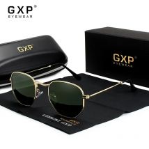 GXP Mode Hexagon Retro Reflektierende Sonnenbrille Männer Sonnenbrille Edelstahl Brillen männer Polarisierte Sonnenbrille Strand Gläser