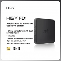 HiBy FD1 tipo C USB DAC amplificador de auriculares decodificador Audio HiFi DSD128 MQA para reproductor de música MP3 Win10 Android iOS Mac tarjeta de sonido