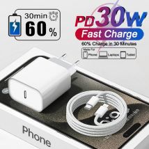 PD 30W Caricatore Veloce Per Apple iPhone 17 11 12 13 14 15 16 Pro Max Plus Cavo di Ricarica Per iPhone 17Air Caricatore Accessori Del Telefono