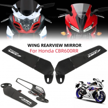 Motorrad flügels piegel für honda cbr 600rr cbr600rr 2015-2019 verstellbarer drehbarer rückspiegel mit logo