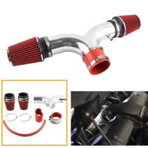 Roter Kaltlufteinlass-Kit vorne Dual Twin Short Ram Aluminium für 2001–2004 Chevy Corvette C5 5,7 l V8 Lufteinlassteile